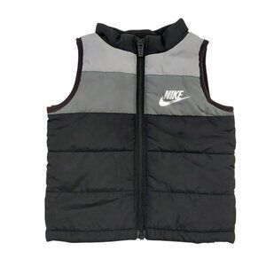 Nike Puffer Vest Babies 12 Month Black Insulated Warm Athletic Sporty
